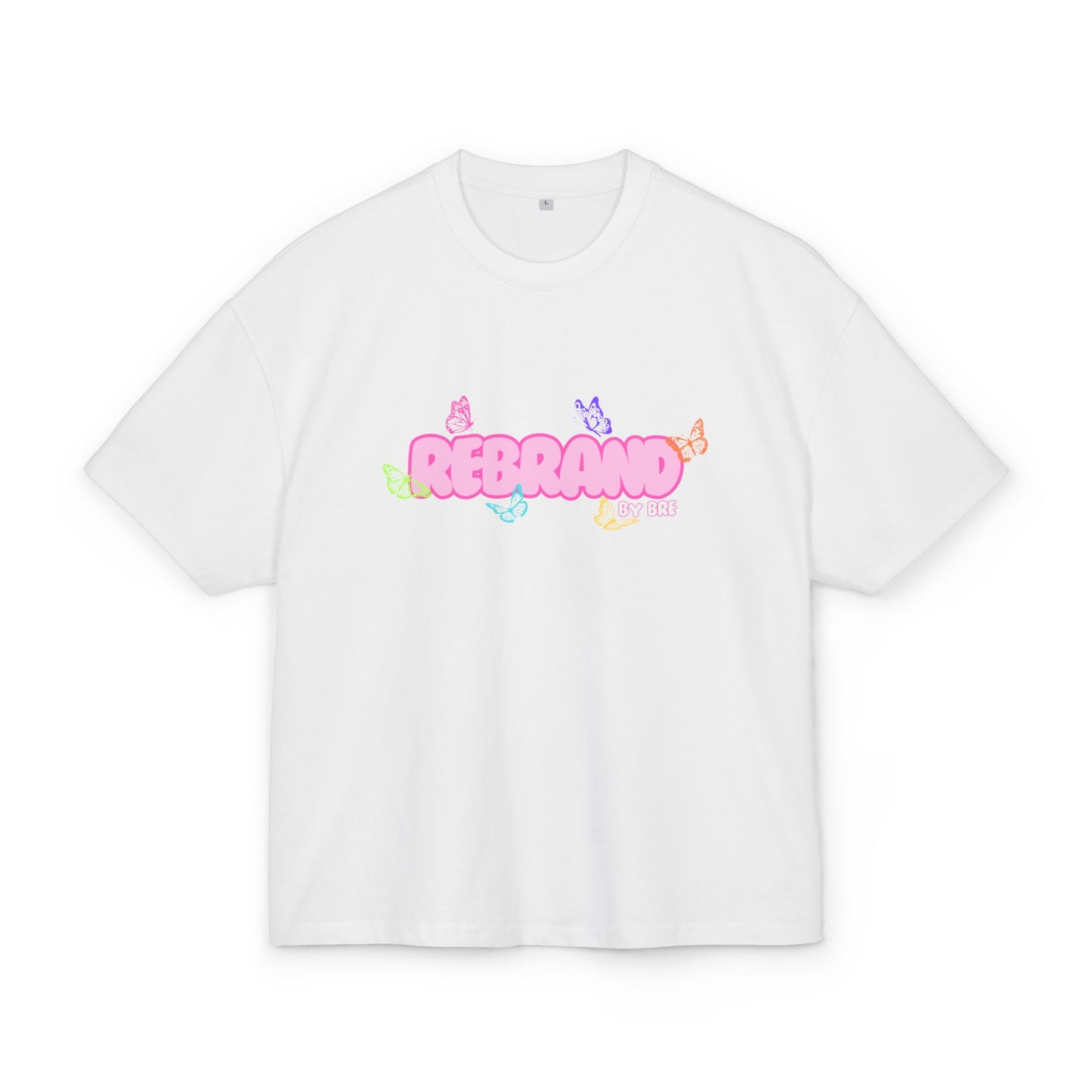 PINK MONARCH BOX TEE