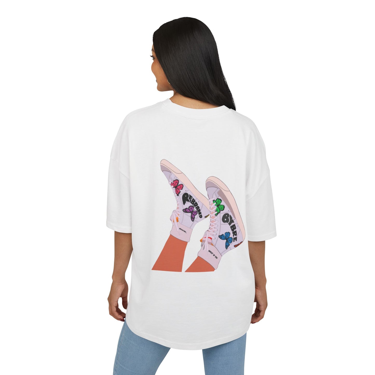 PINK MONARCH BOX TEE
