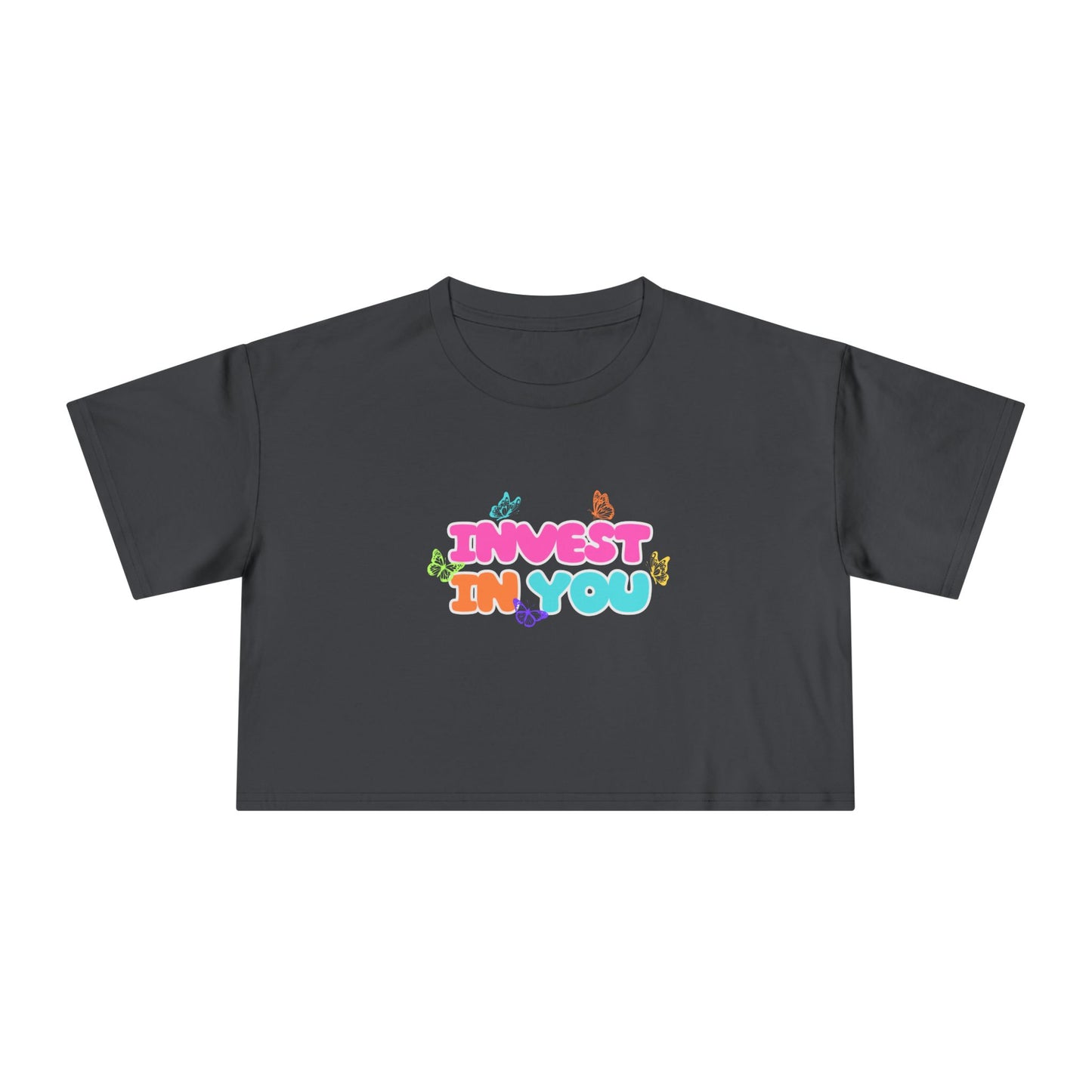 INVEST CROPPED TEE