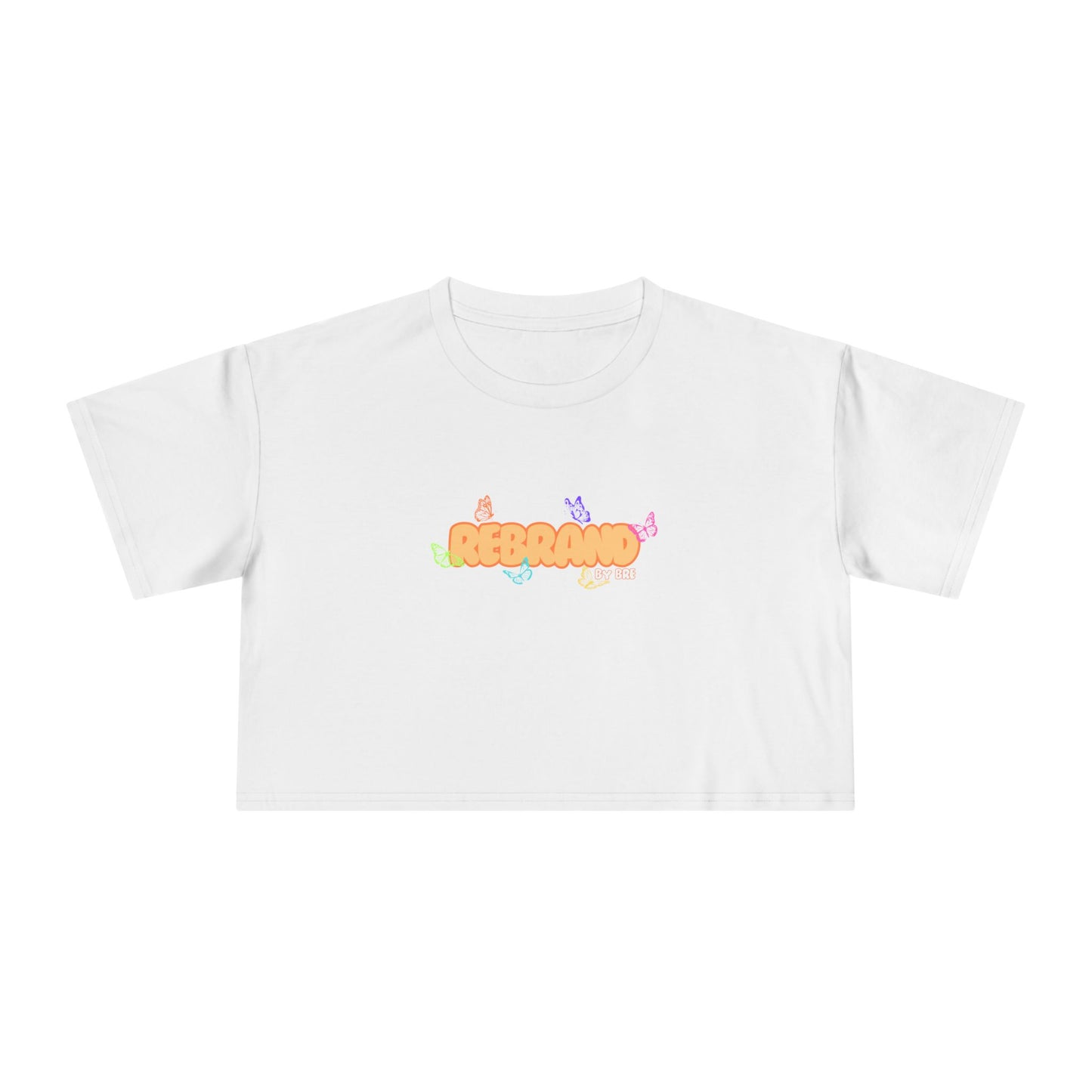 PAPAYA CROPPED TEE