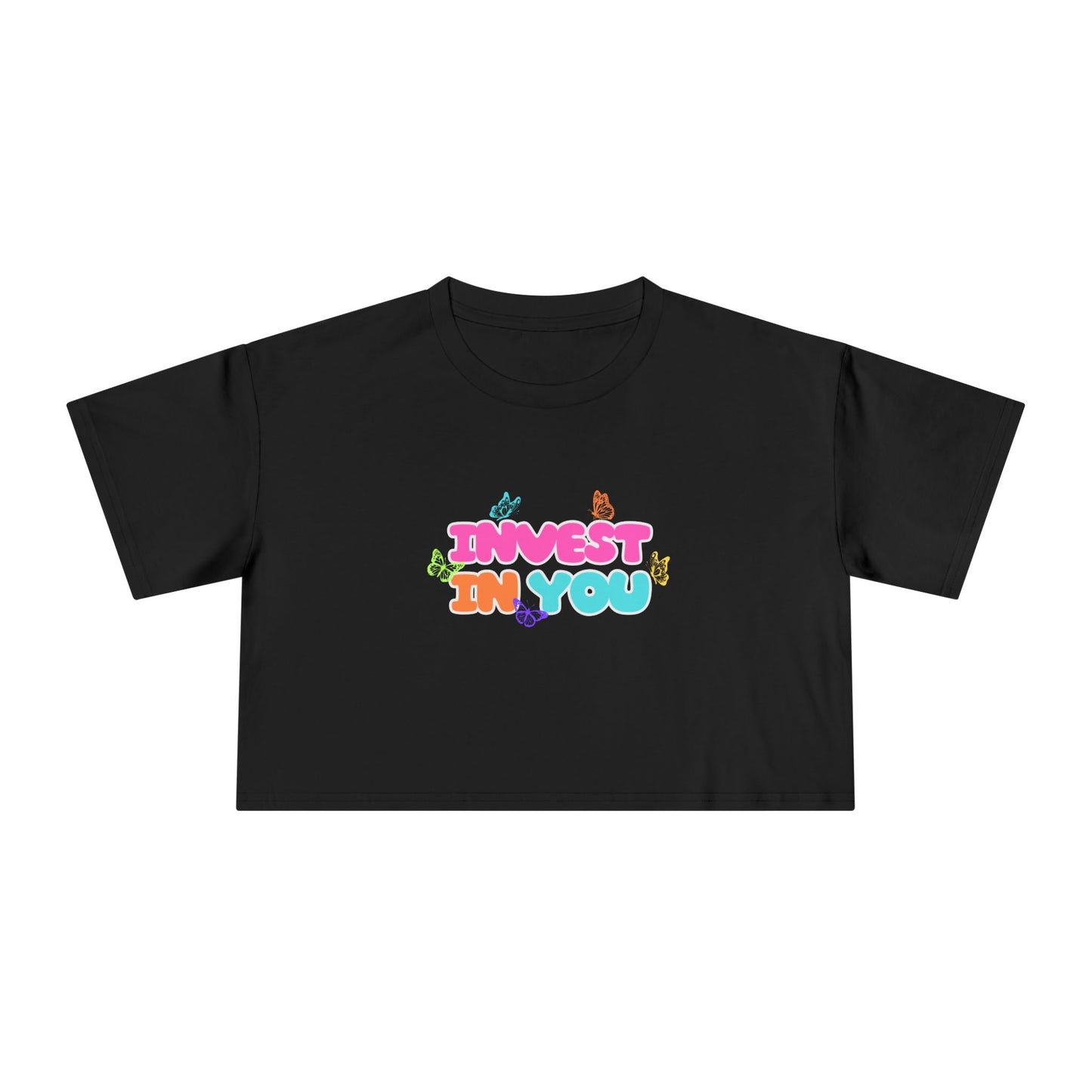 INVEST CROPPED TEE