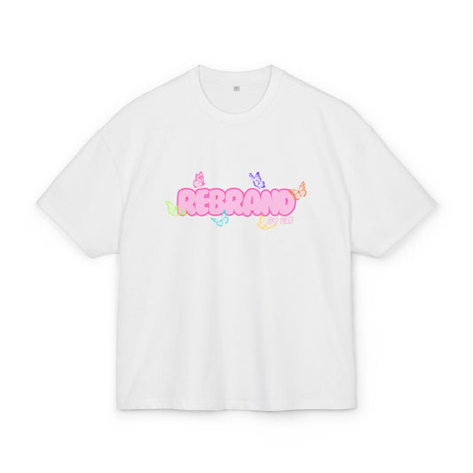 PINK MONARCH BOX TEE