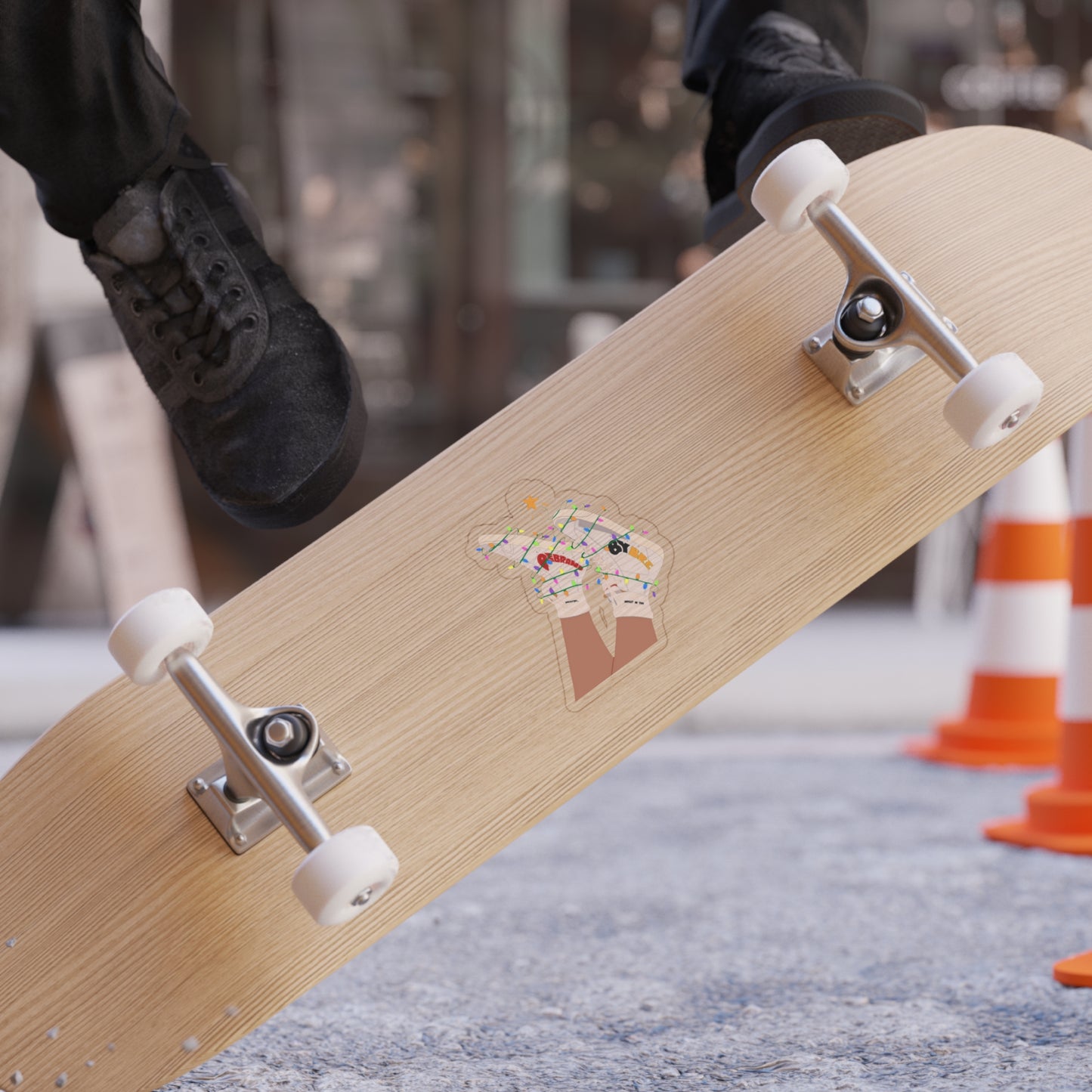 STOCKING TRANSPARENT STICKER