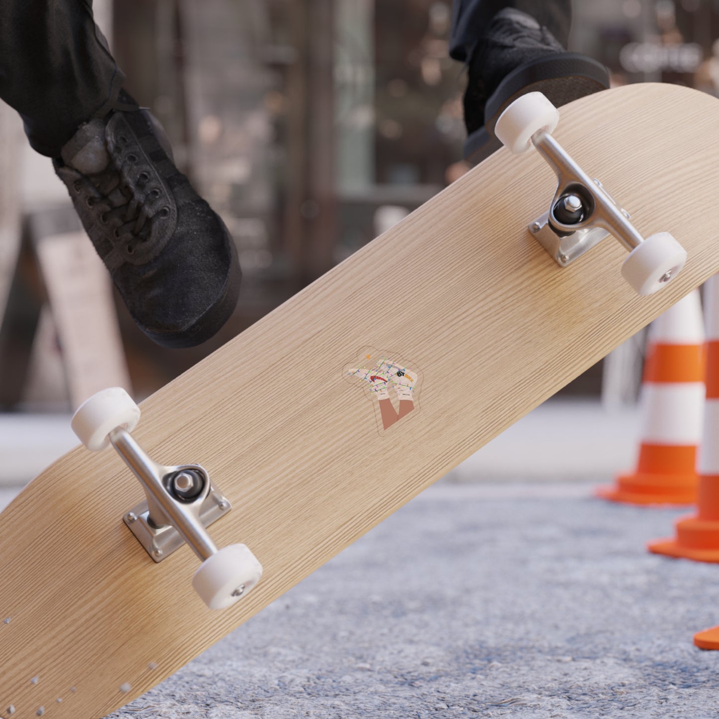 STOCKING TRANSPARENT STICKER