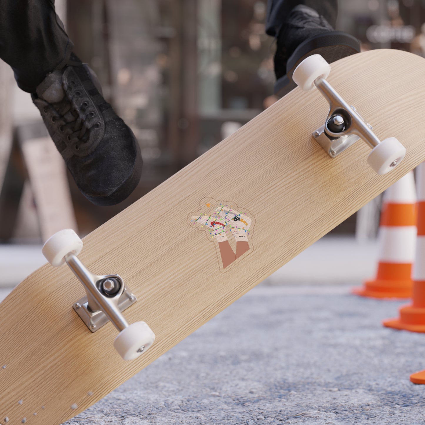 STOCKING TRANSPARENT STICKER