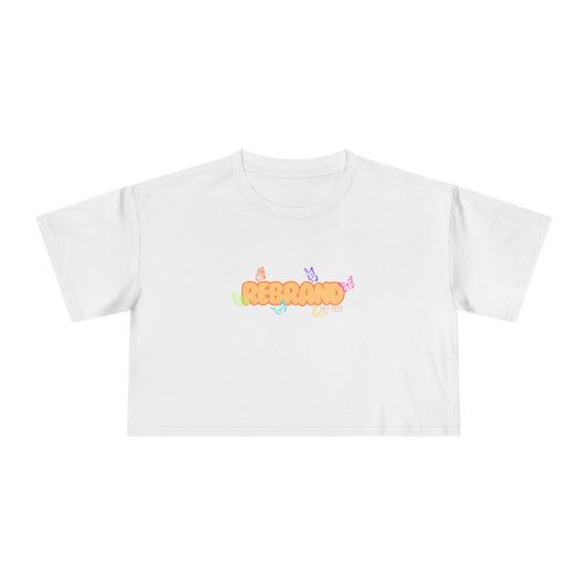 PAPAYA CROPPED TEE