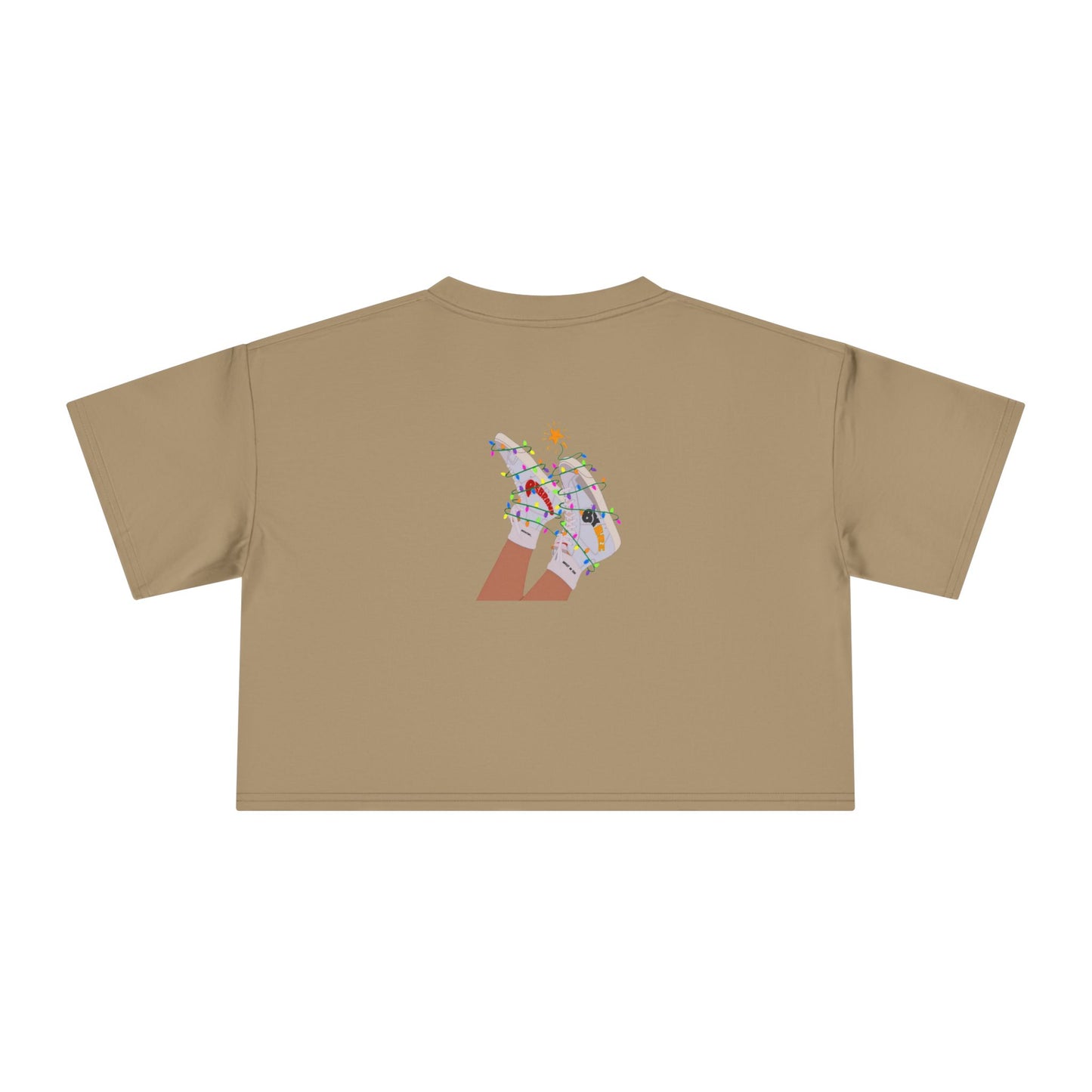 CHRISTMAS COOKIES CROPPED TEE